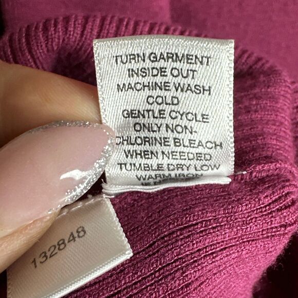 Vintage Y2K Ann Taylor Loft Pink Jewel Button Knit Cardigan Sweater Small Preppy - Picture 10 of 10